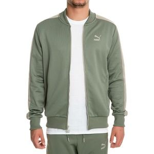 olive green puma jacket